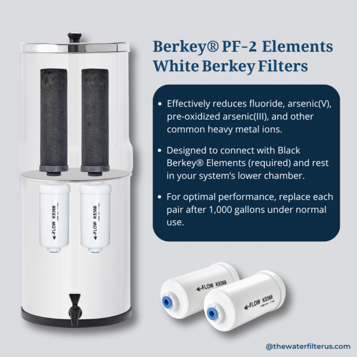 Berkey® PF-2™ Fluoride & Arsenic Water Filter Elements – Set of 2 - Image 3