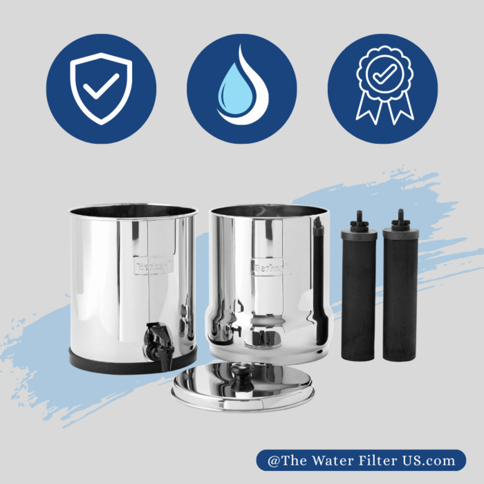 Big berkey water filter system - 2.25 gallons